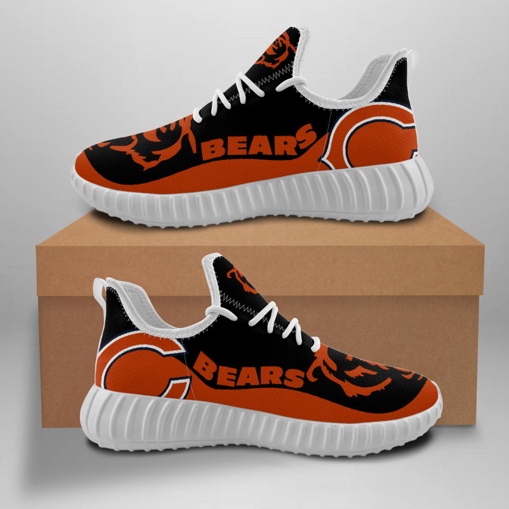 Women's Chicago Bears Mesh Knit Sneakers/Shoes 007